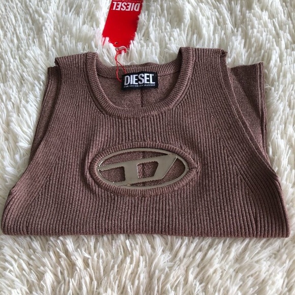 Diesel Tops - brown Diesel Sleeveless Tank Top